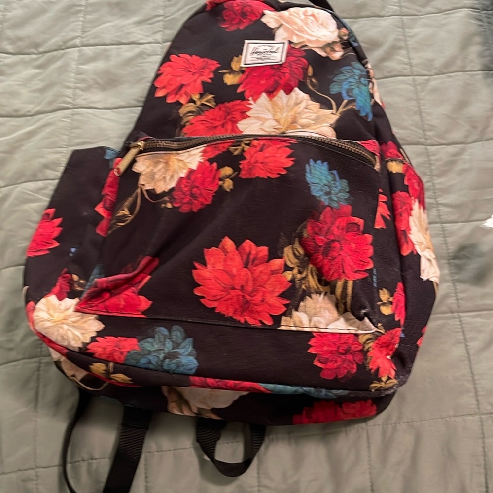 Herschel Supply Company Floral Backpack - Black, Red, Blue